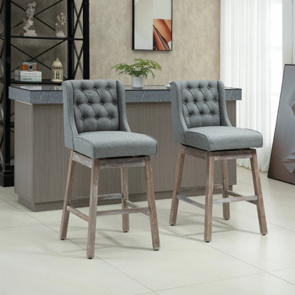 HOMCOM Bar Height Bar Stools Set