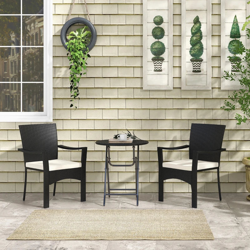 Outdoor Patio Wicker Bistro Furniture Set