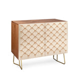 Color poems bows and ribbons beige cabinet credenza