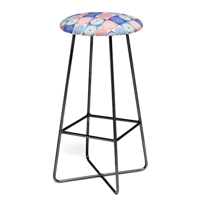 Checker daisies I & II stool