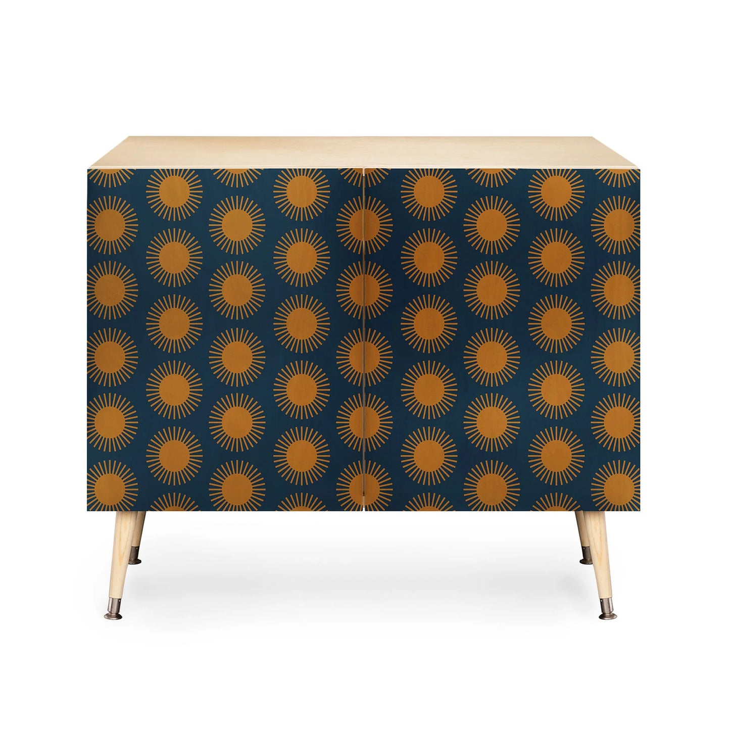 Color poems cheerful sun pattern cabinet credenza