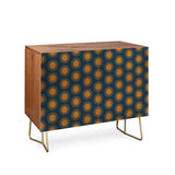 Color poems cheerful sun pattern cabinet credenza