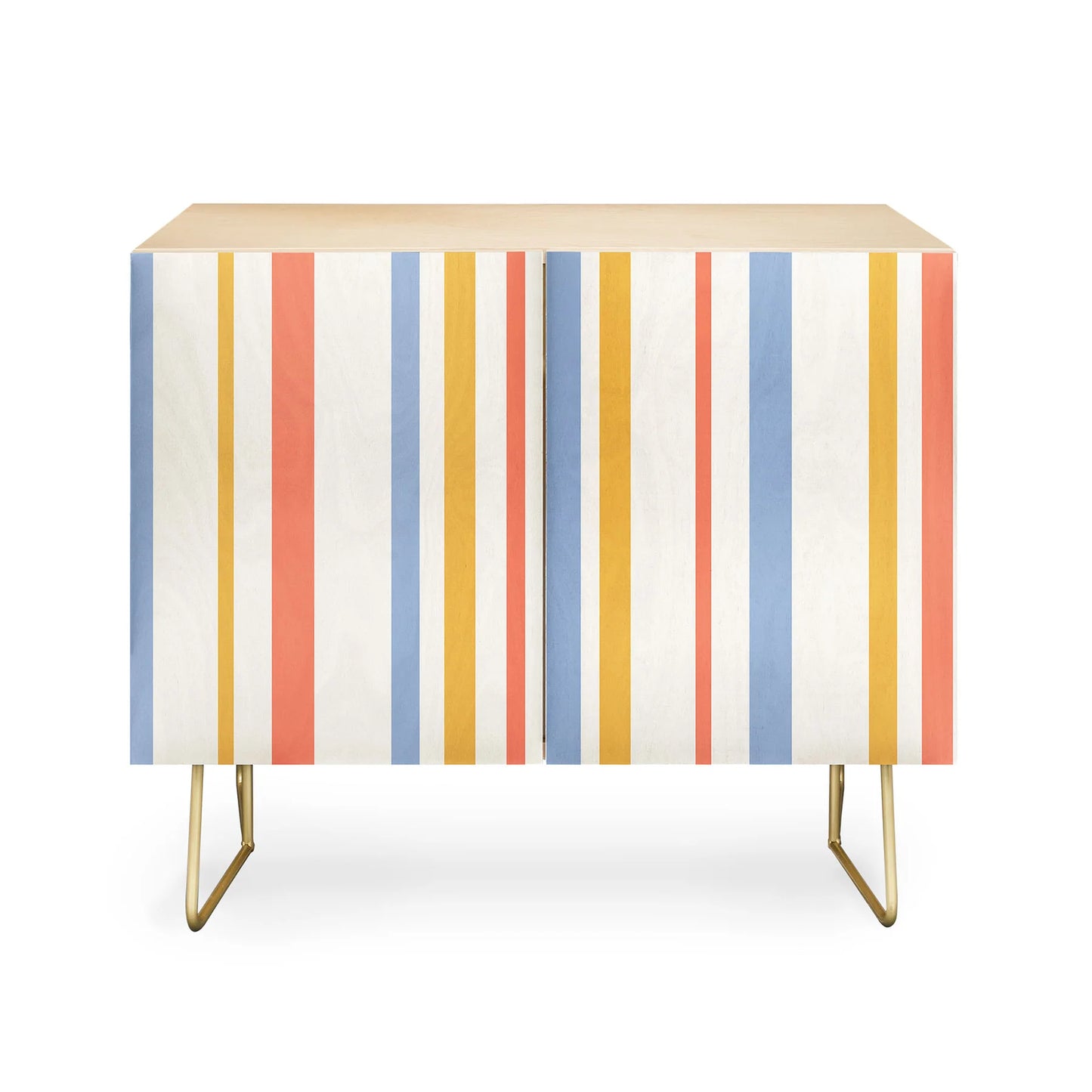 Color poems classic retro stripes iii cabinet credenza