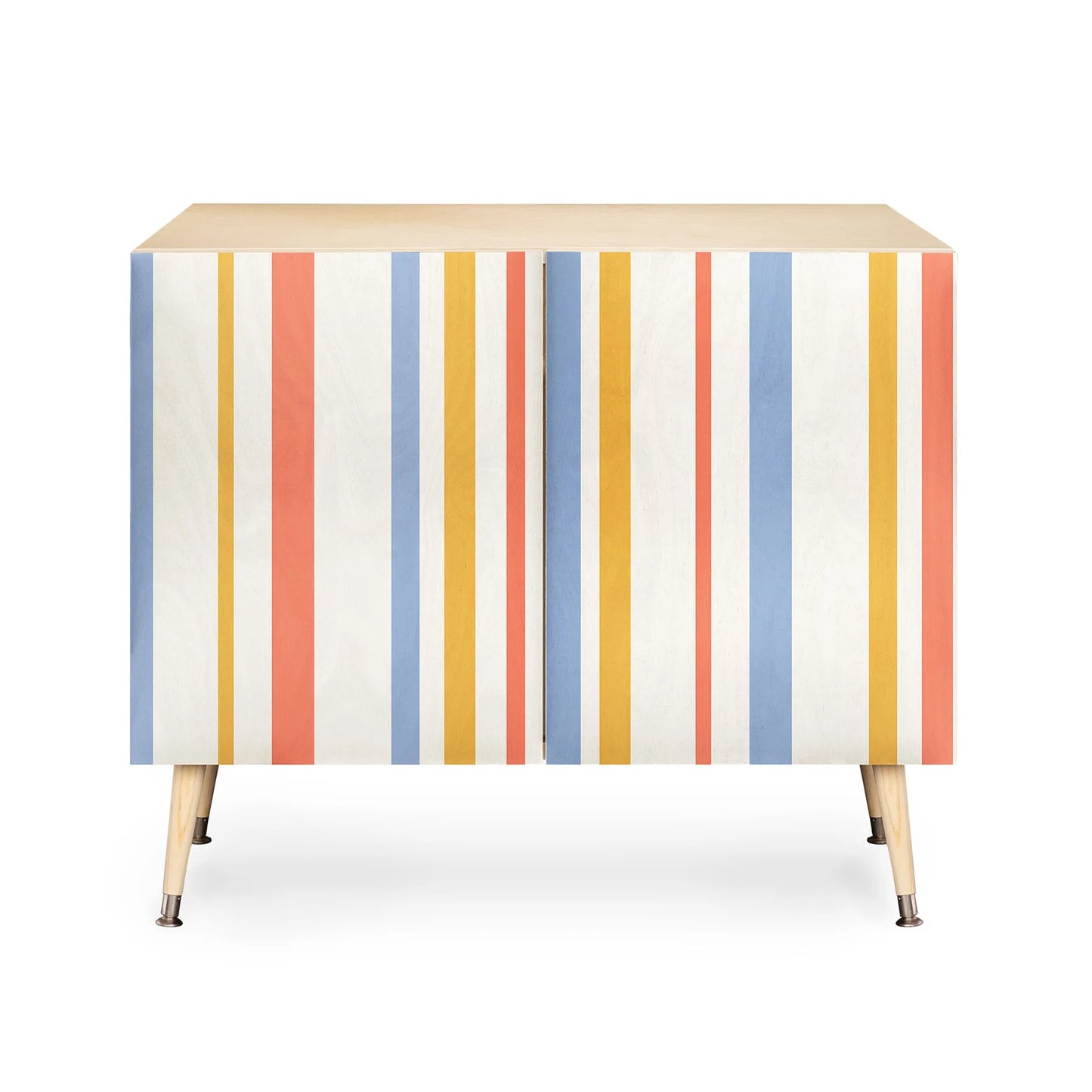 Color poems classic retro stripes iii cabinet credenza