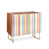 Color poems classic retro stripes iii cabinet credenza
