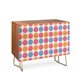 Daisy pattern multicolor ii cabinet credenza