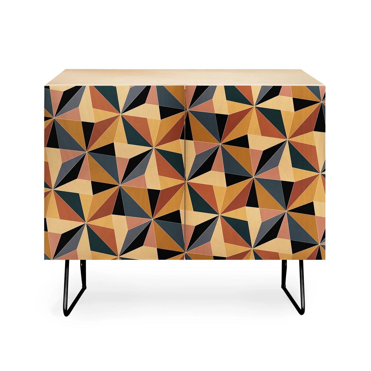 Color poems kaleidoscope cabinet credenza