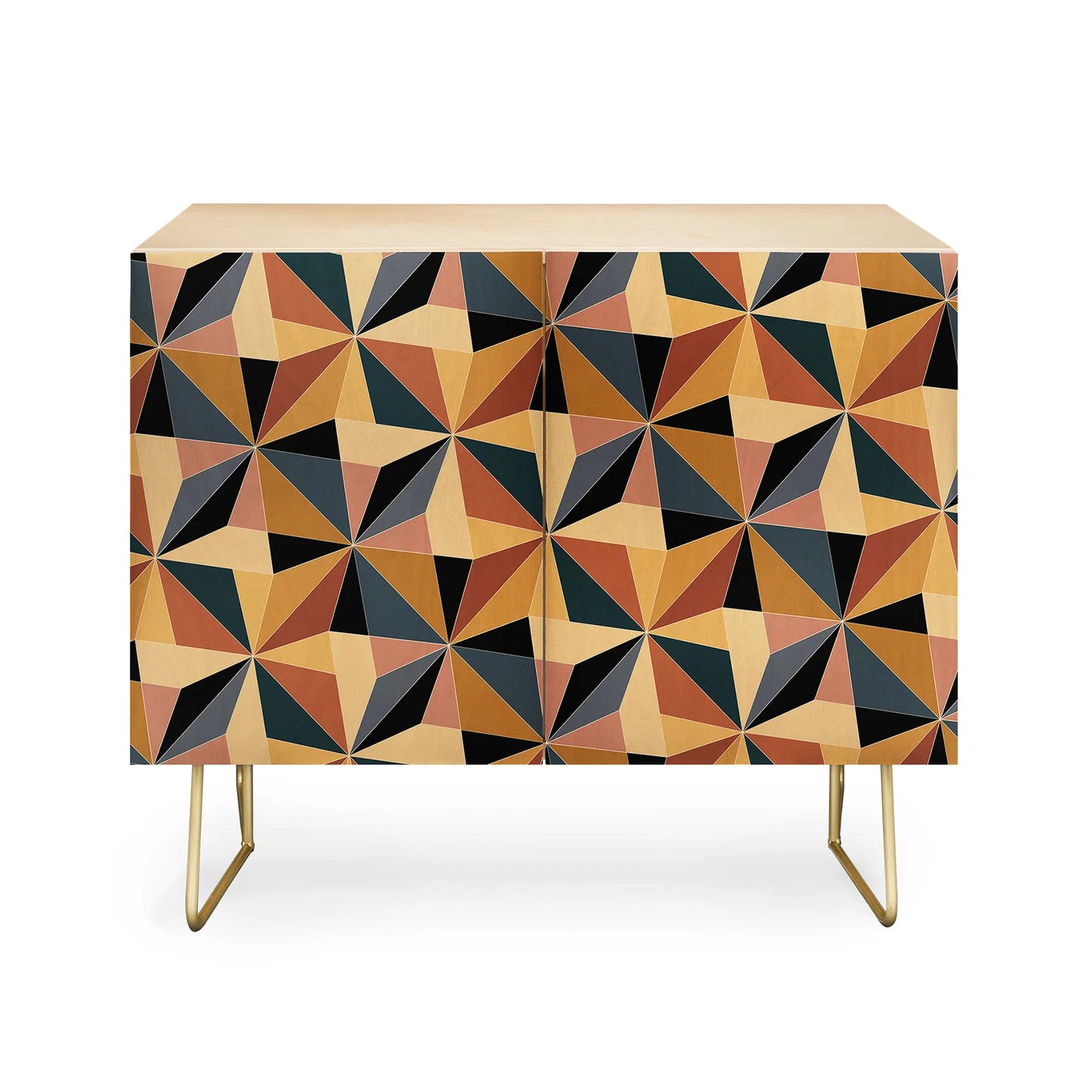 Color poems kaleidoscope cabinet credenza