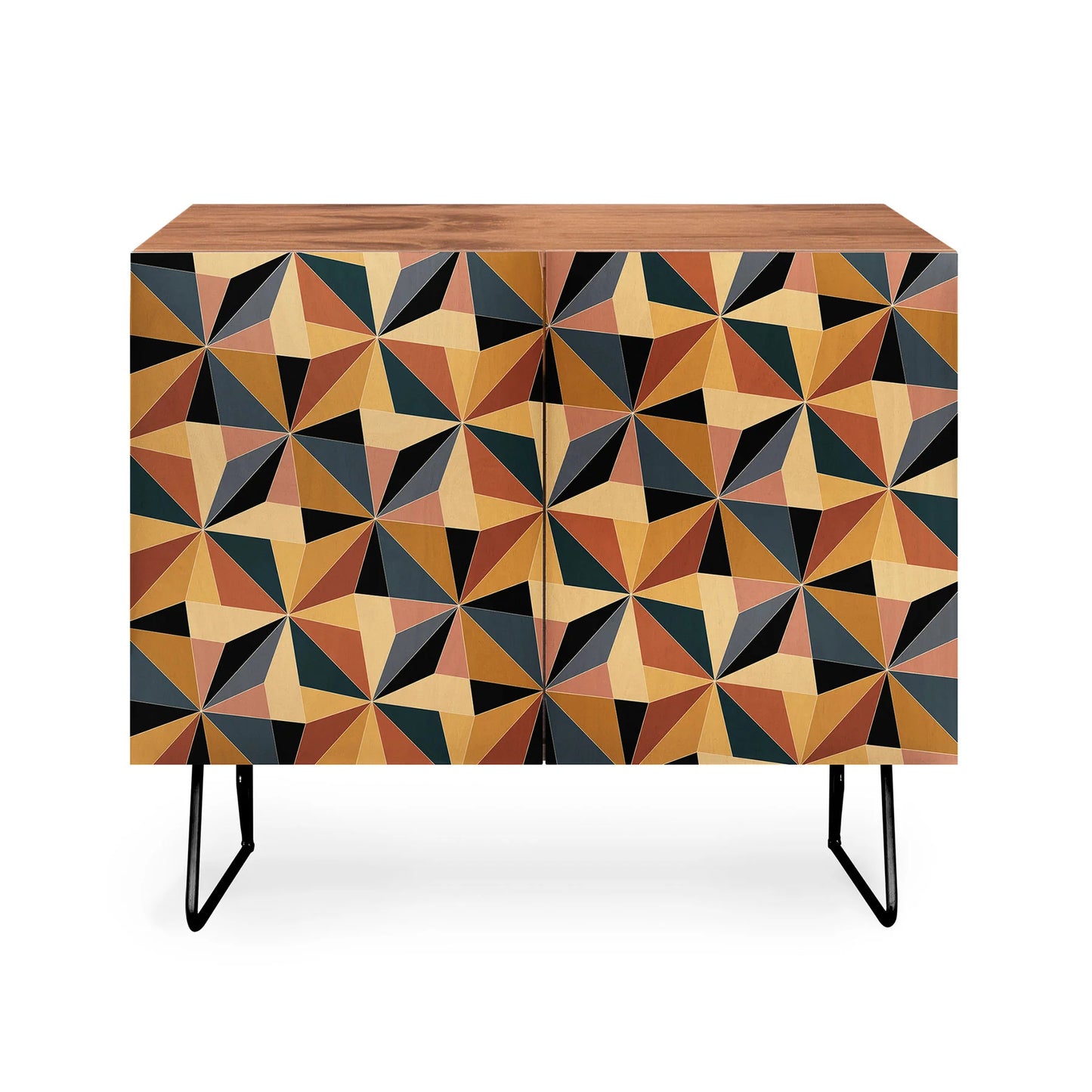 Color poems kaleidoscope cabinet credenza