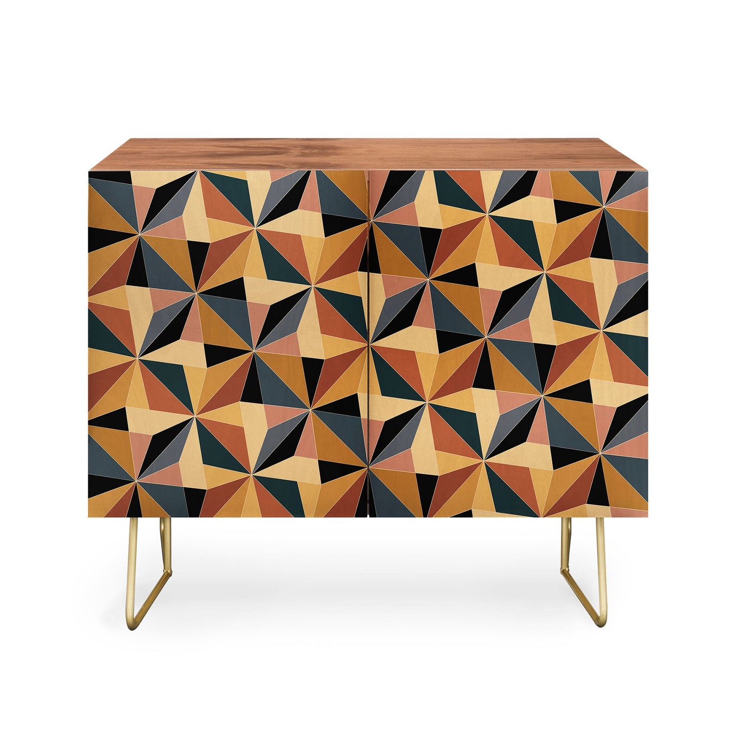 Color poems kaleidoscope cabinet credenza