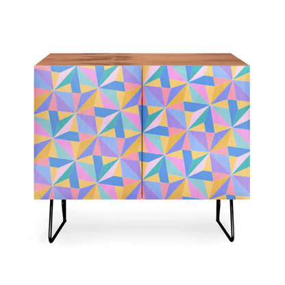 Color poems kaleidoscope cabinet credenza