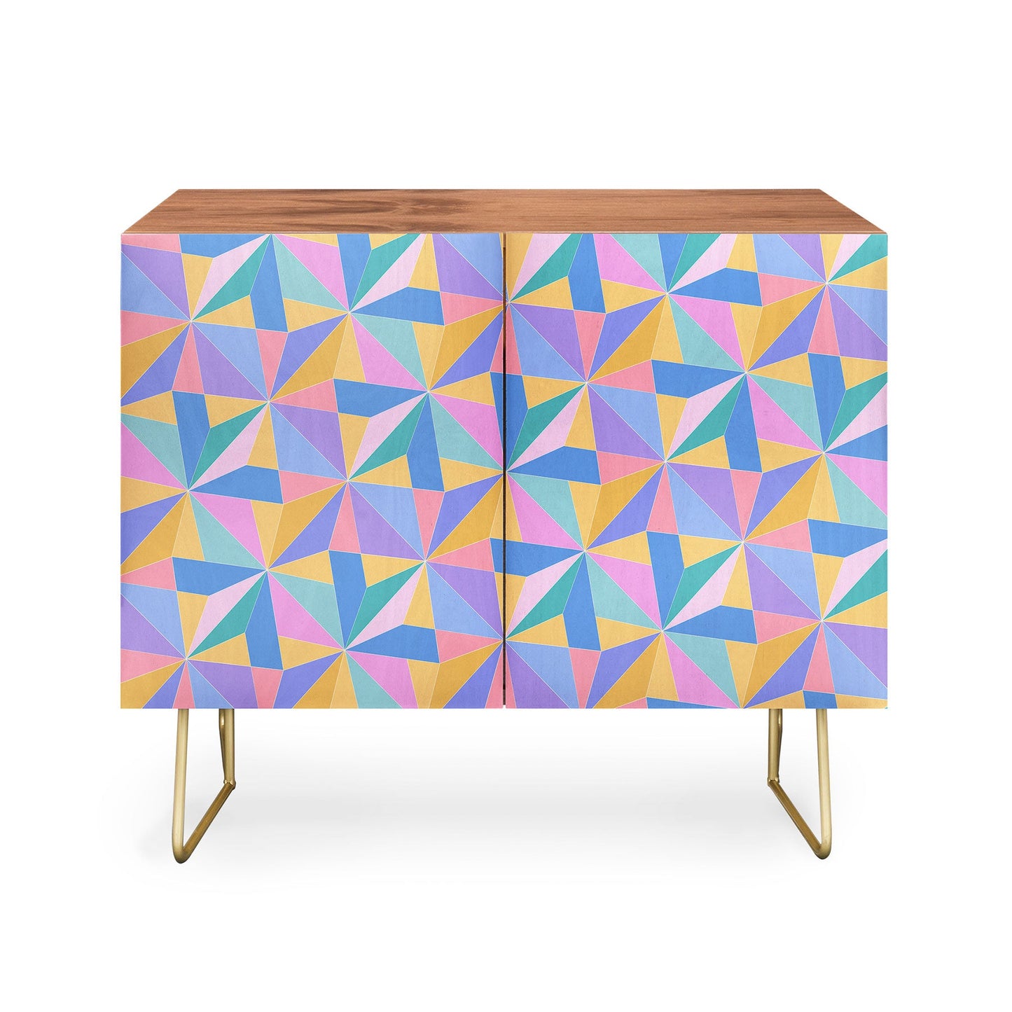 Color poems kaleidoscope cabinet credenza