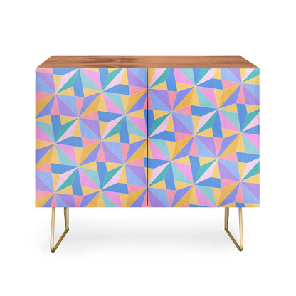 Color poems kaleidoscope cabinet credenza