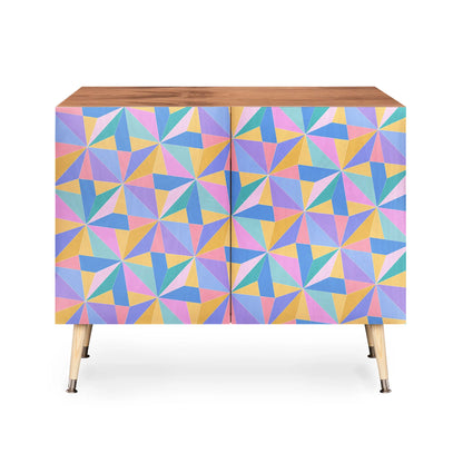 Color poems kaleidoscope cabinet credenza