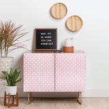 Color poems vintage jewels blush pink cabinet credenza