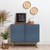 Color poems vintage jewels navy blue cabinet credenza