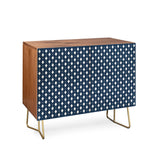 Color poems vintage jewels navy blue cabinet credenza