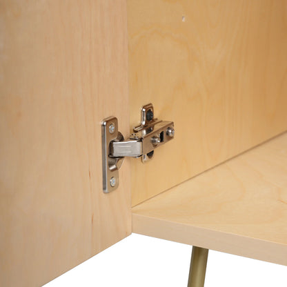 Mirimo multicolor gingham grid cabinet credenza