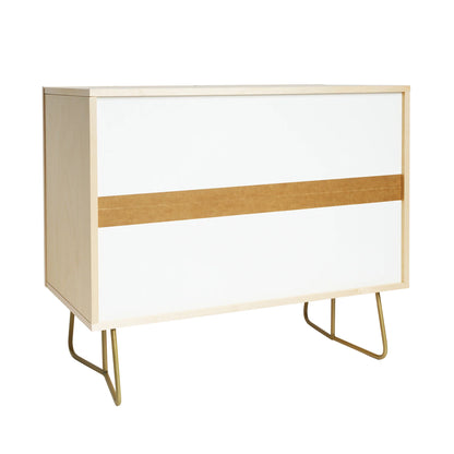 Ninola design checker navy blue cabinet credenza