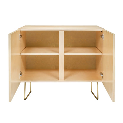 Ninola design checker navy blue cabinet credenza