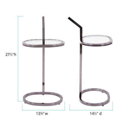 Stainless Oval Drink Table