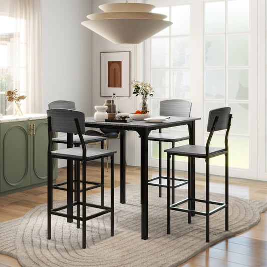 Aosom HOMCOM 5-Piece Counter Height Bar Table