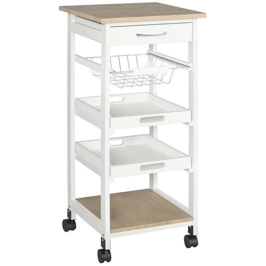 HOMCOM Mobile Kitchen Cart