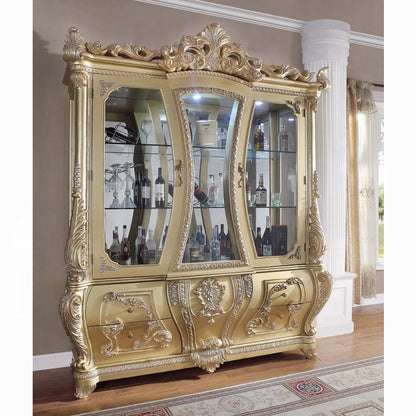 Cabriole Gold Bar Cabinet