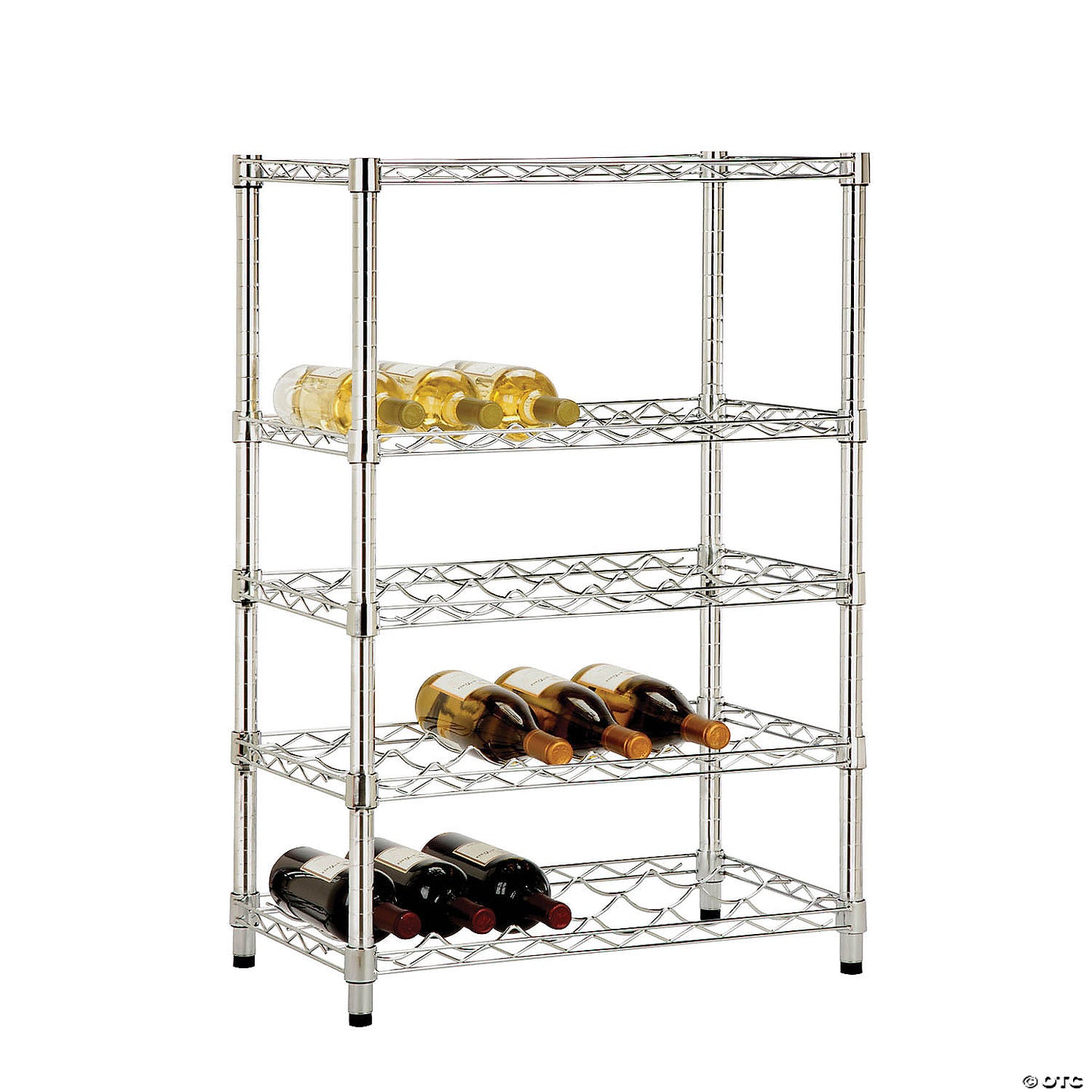 Honey Can Do 4-Tier Chrome Wine Rack