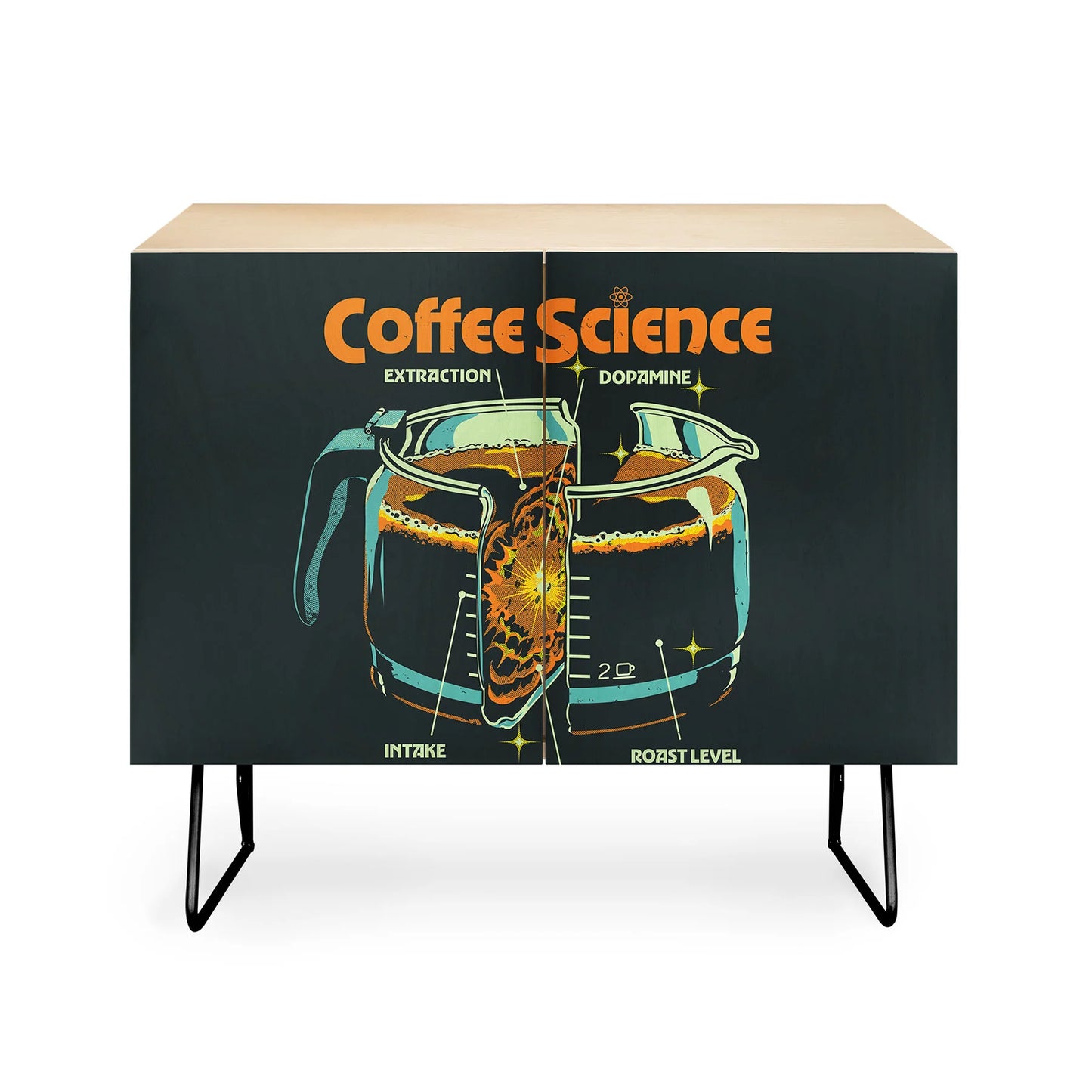 Elan harris coffee science cabinet credenza