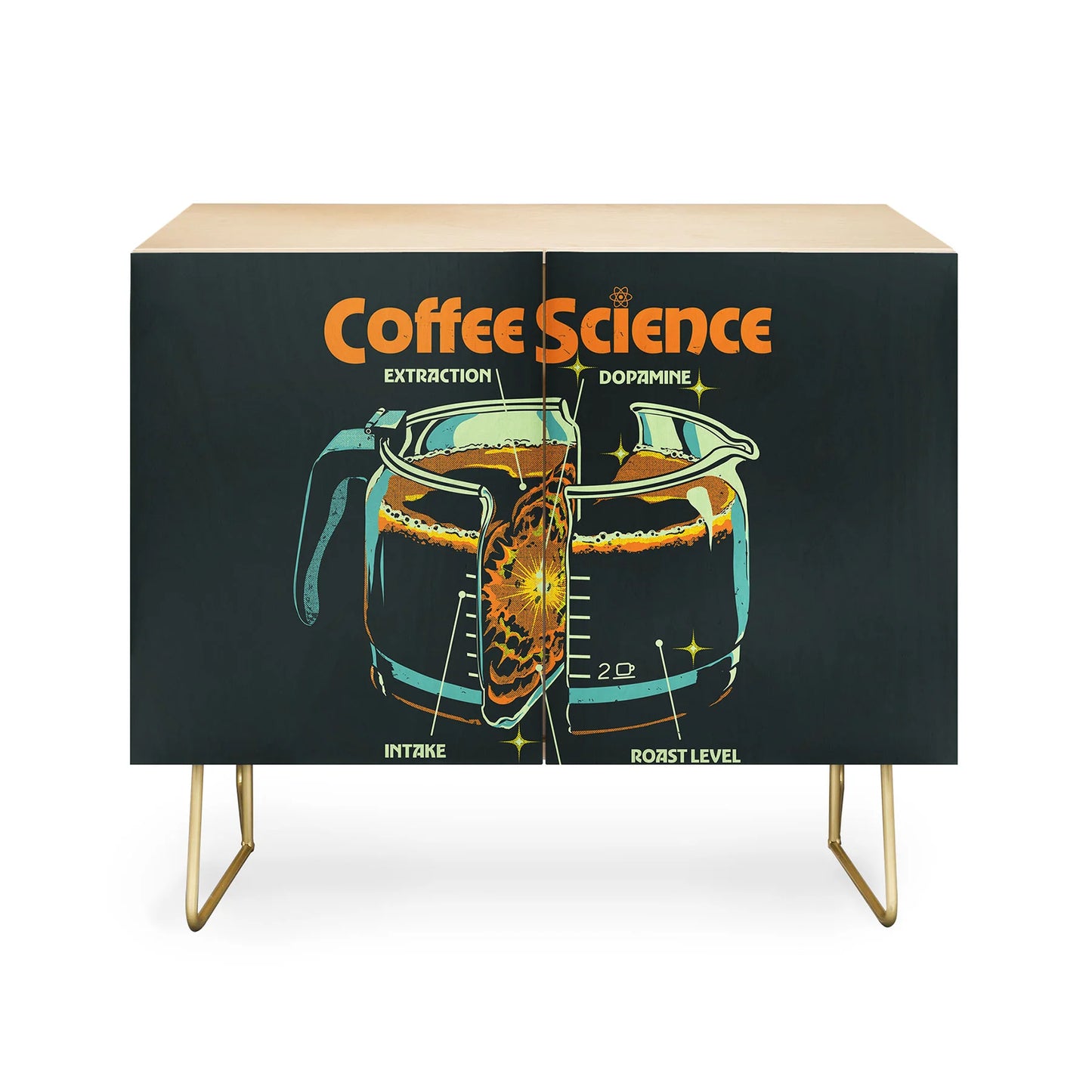 Elan harris coffee science cabinet credenza
