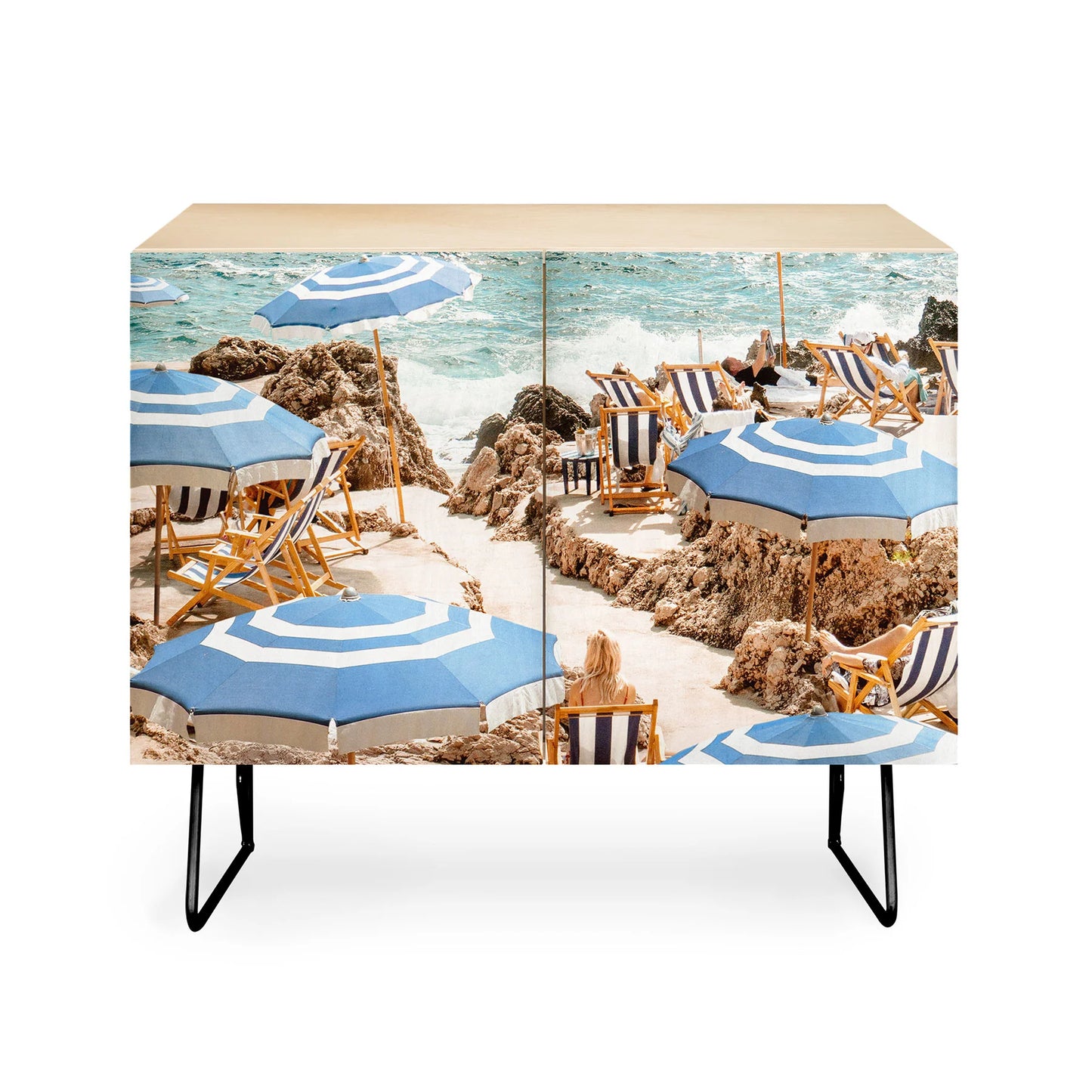 Gal design la fontelina beach cabinet credenza