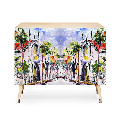Ginette fine art french church cabinet credenza