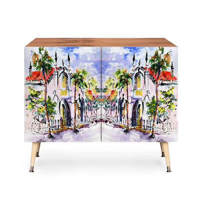 Ginette fine art french church cabinet credenza