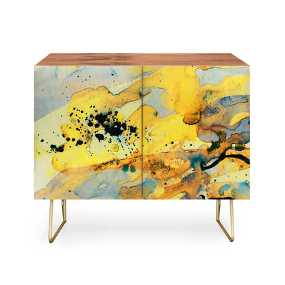 Ginette sorrento yellow italy cabinet credenza
