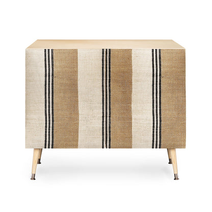 Holli zollinger sand stripe credenza cabinet