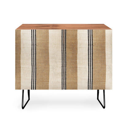 Holli zollinger sand stripe credenza cabinet