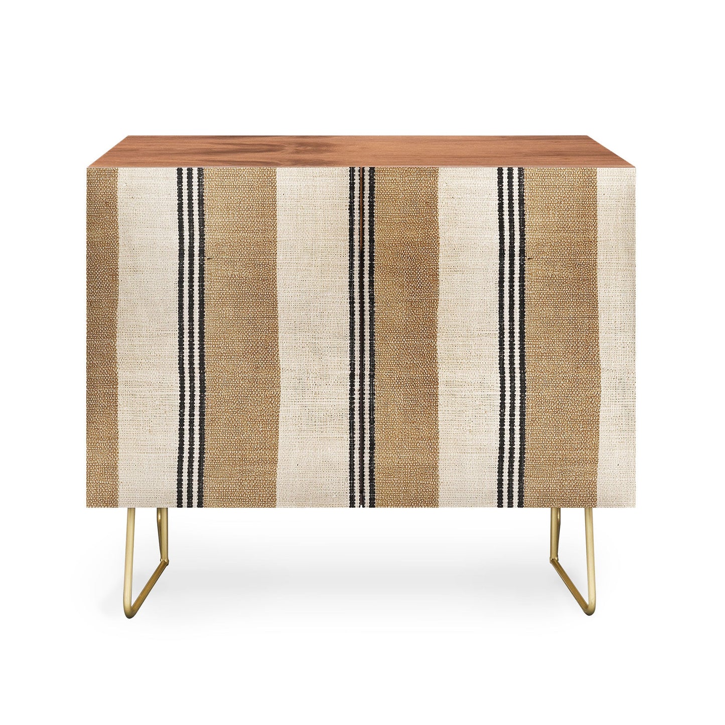 Holli zollinger sand stripe credenza cabinet