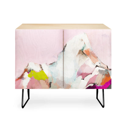 Lunetricotee landscape mountain painting cabinet credenza