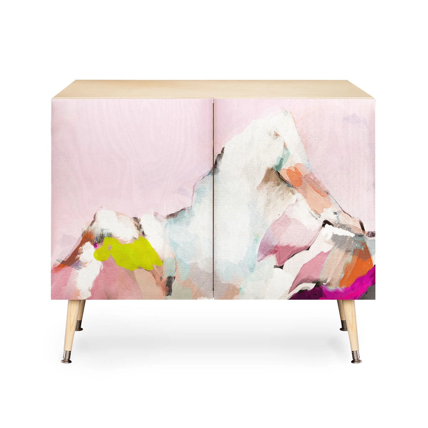 Lunetricotee landscape mountain painting cabinet credenza