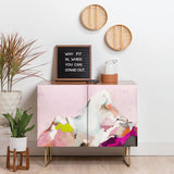Lunetricotee landscape mountain painting cabinet credenza