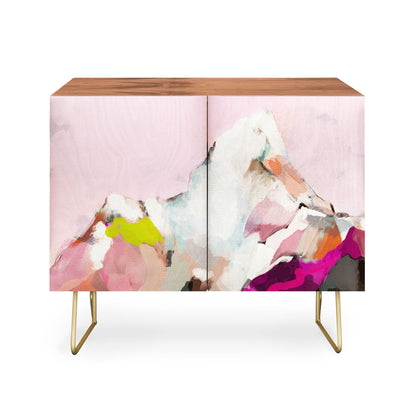 Lunetricotee landscape mountain painting cabinet credenza