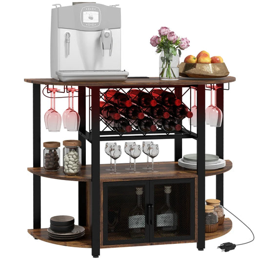 HOMCOM Wine Bar Cabinet 