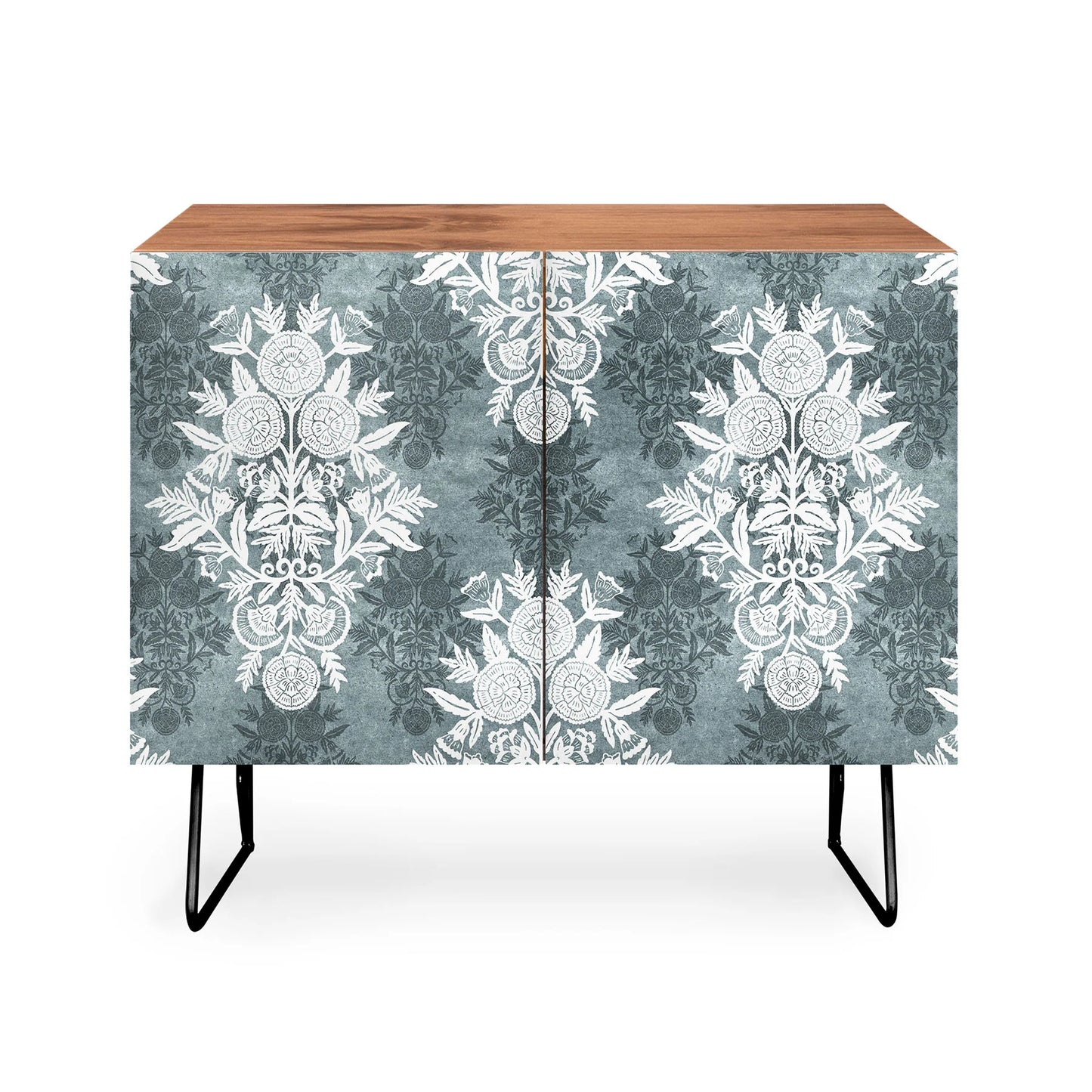 Marta barragan antique victorian floral cabinet credenza