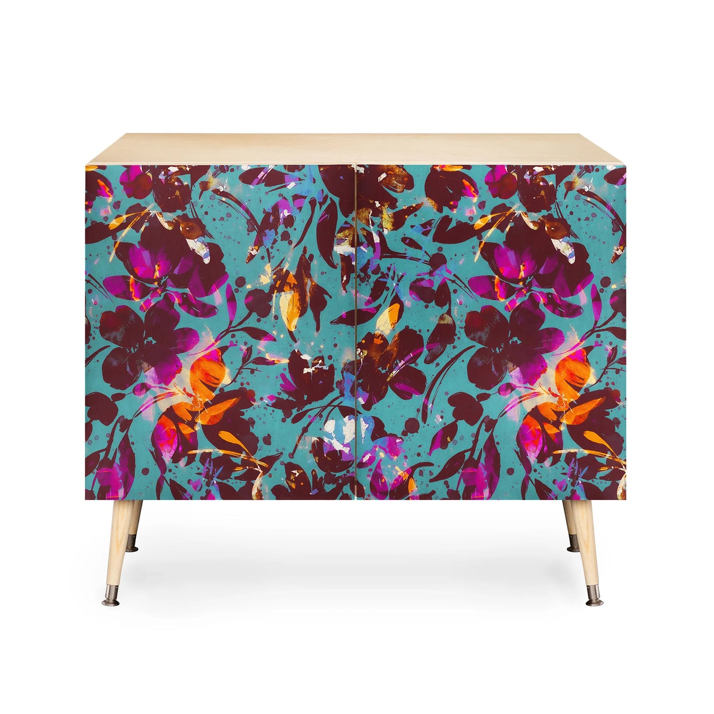 Marta camarasa bold floral expression cabinet credenza