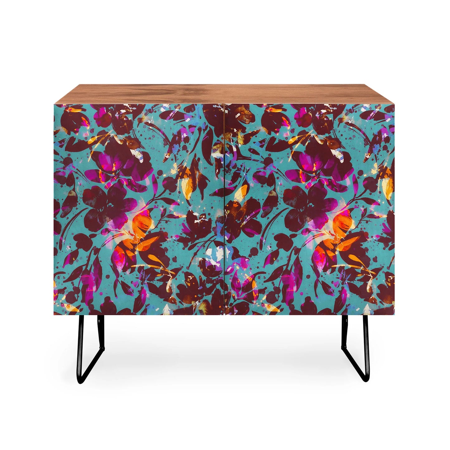 Marta camarasa bold floral expression cabinet credenza
