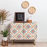 Marta barragan chic floral geometry cabinet credenza