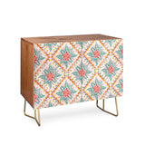 Marta barragan chic floral geometry cabinet credenza
