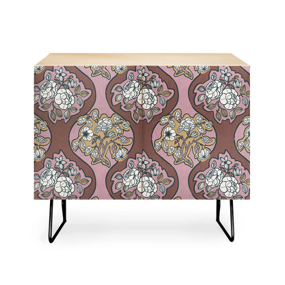 Marta classic floral arrangement cabinet credenza