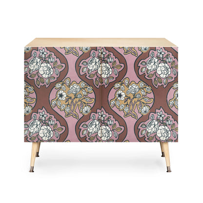 Marta classic floral arrangement cabinet credenza